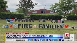 2 Clayton firefighters return from hospital following treatment for COVID-19