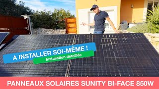 Installation des panneaux solaires Sunity : bi-face jusqu'à 552W !