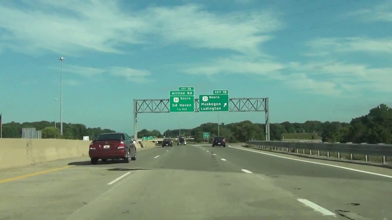 Michigan - Interstate 96 West - Mile Marker 20 to 0