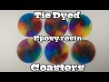 How to make Tie dyed epoxy resin coasters