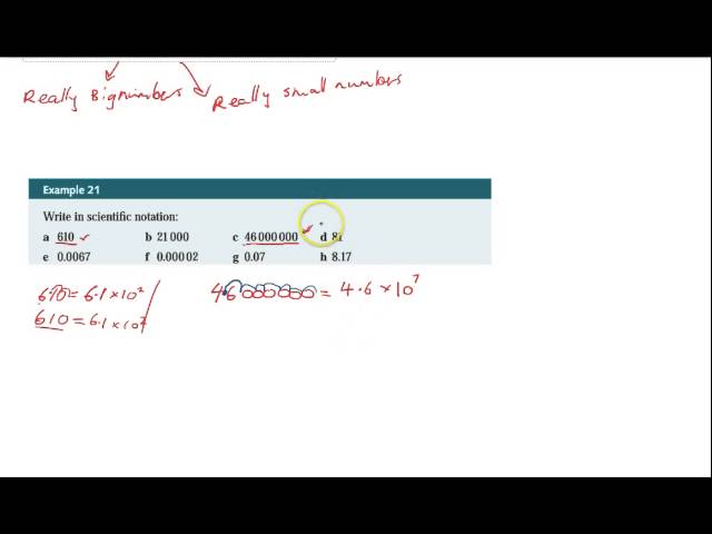 Scientific notation   Converting to scientific notation