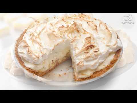 Coconut Marshmallow Cream Meringue Pie. EASY!