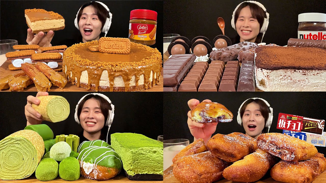 Обзорное видео АСМР сладостей! [Жевательный звук]