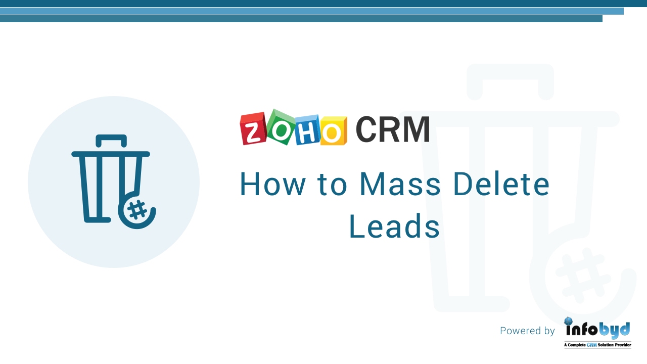 How to Mass Delete Leads in Zoho CRM - YouTube