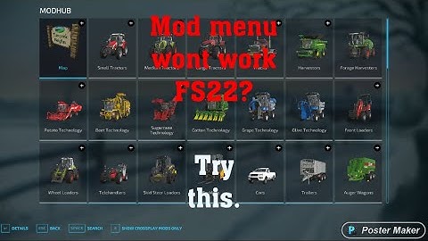 FS22: How to fix mod menu that won