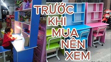 Bàn Học Gỗ Ép Những Lưu Ý khi mua | Cách Lắp Bàn Học Có Kệ Gỗ Ép MFC | Bàn Học Sinh | Bàn Học Gỗ Ép