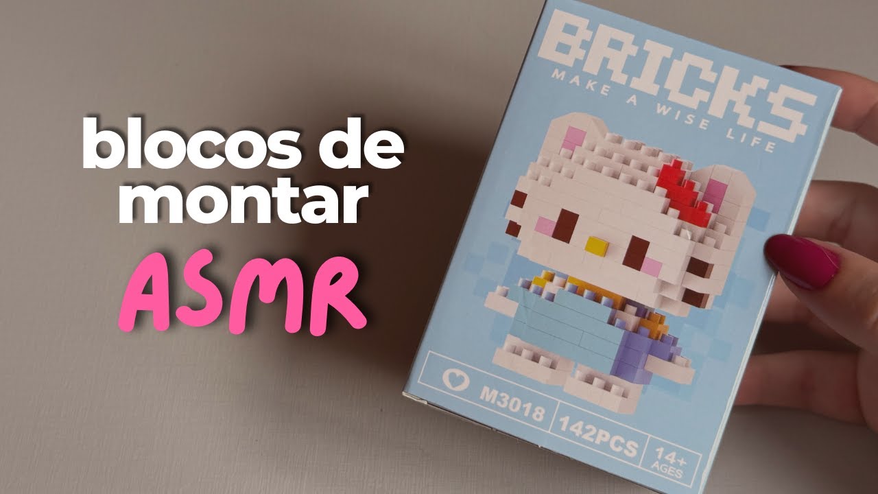 ASMR 🎀 Montando mini lego da Hello Kitty