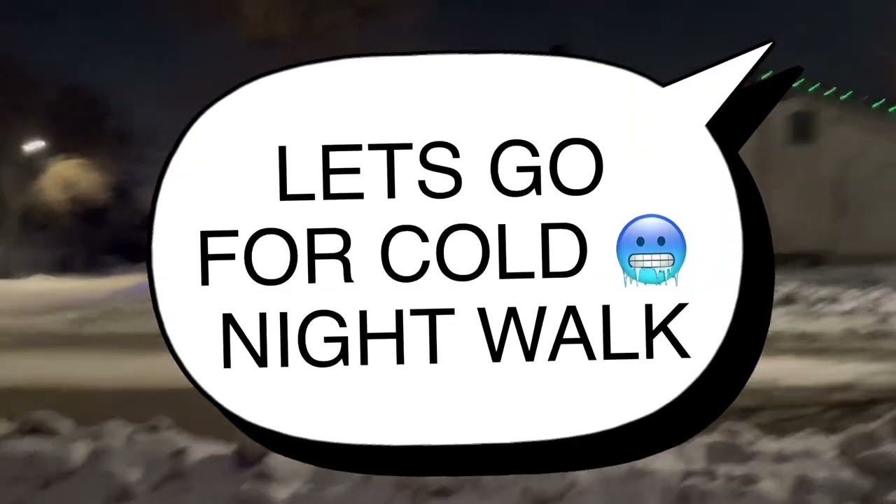 COLD 🥶 WINTER DRIVE COLD NIGHT WALK COME ALONG 