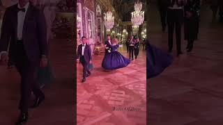 Royal Waltz in Paris: Elegance at Versailles 🏰✨ #Waltz #Paris #Luxury #Ballroom #Shorts #Dance