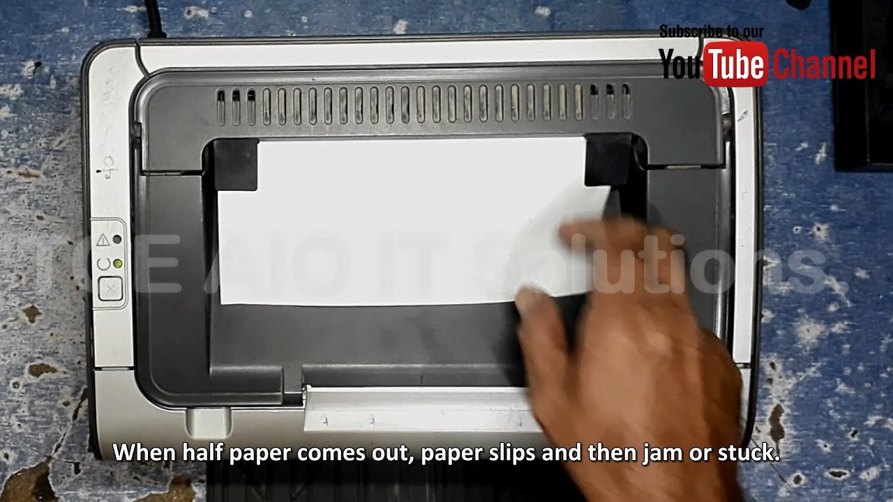 Fixing HP LaserJet P1006 paper jam error how to repair hp laserjet p1006 paper jam YouTube