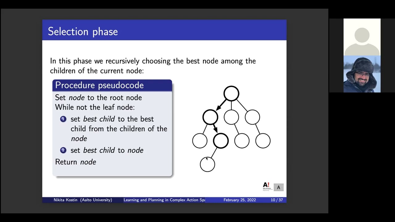 Learning and planning in complex action spaces