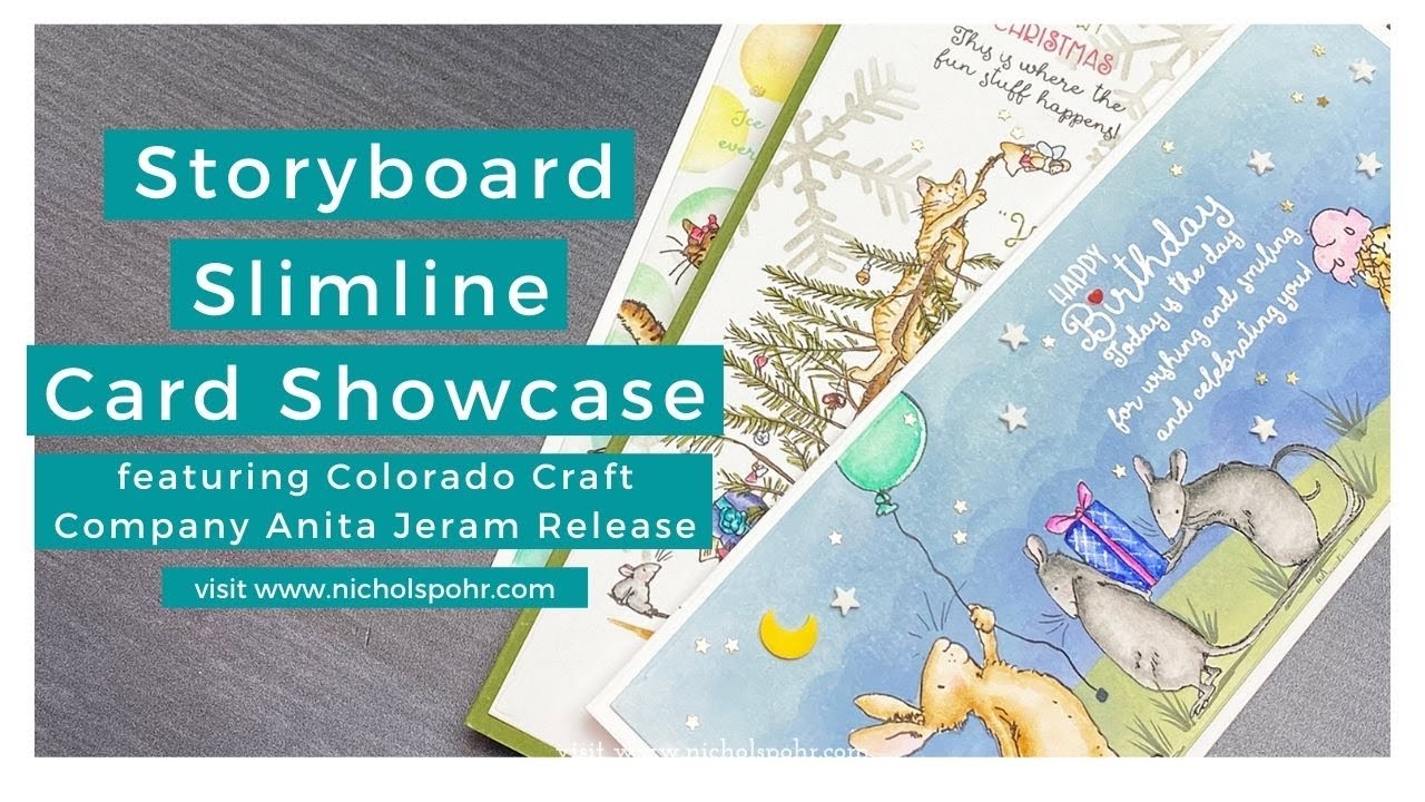 Storyboard Slimline Card Showcase (Colorado Craft Company)