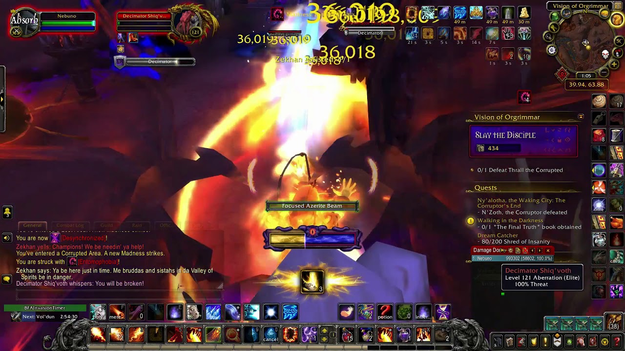 Horrific Vision of Orgrimmar Guide, 5 chests + Mask , Solo Fire Mage ...