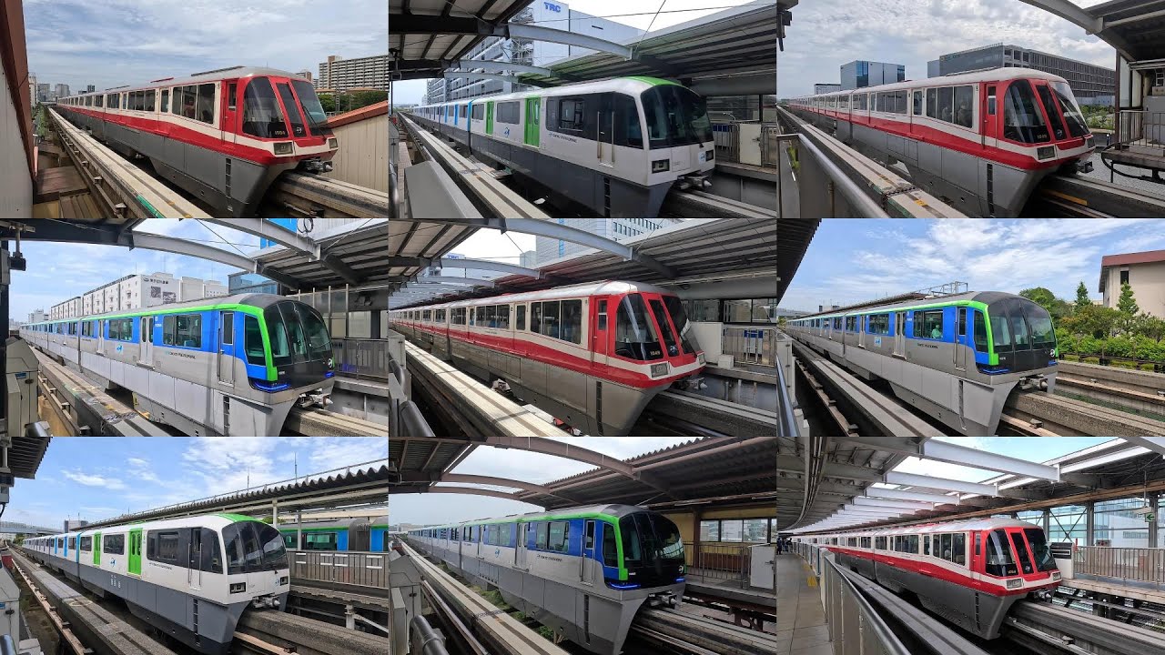 東京モノレール　迫力の通過シーン