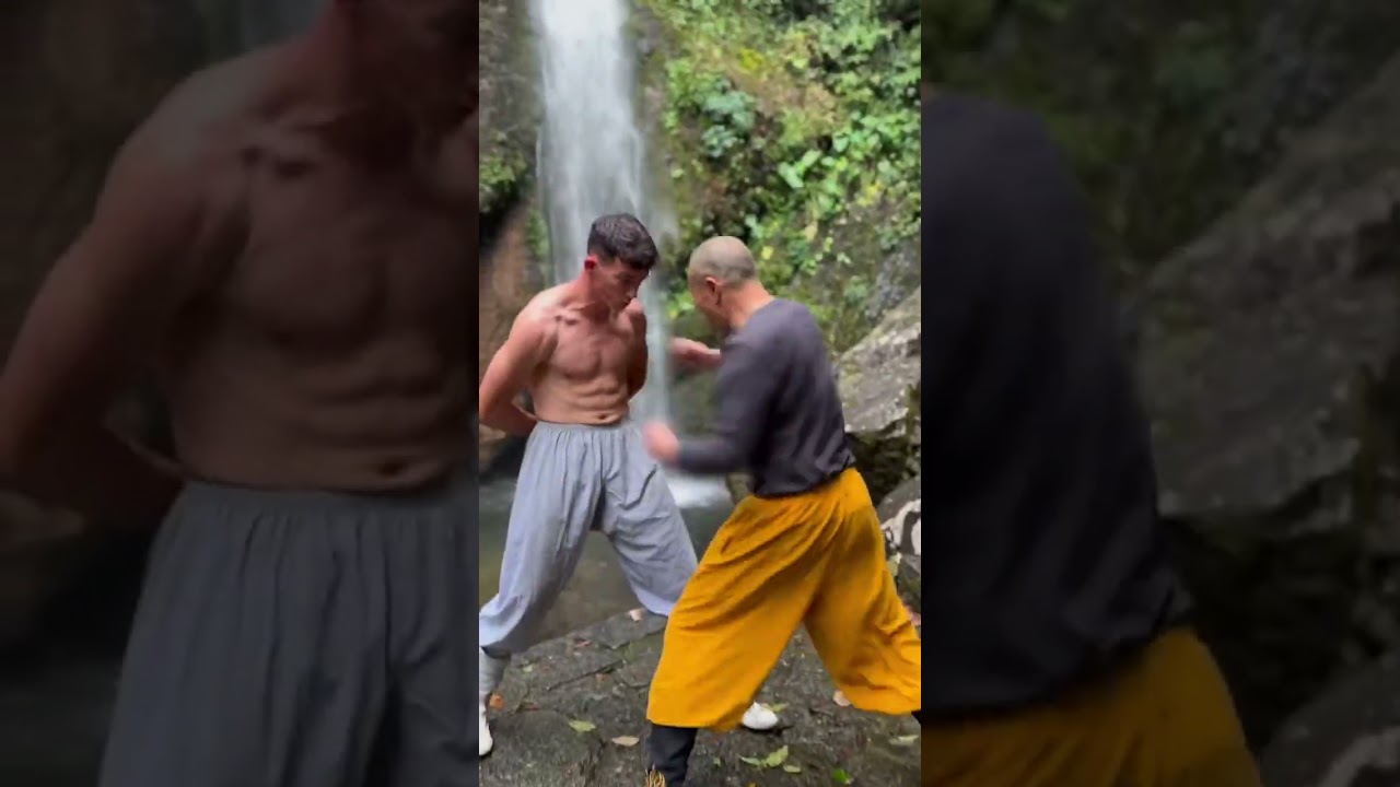 Shaolin Kungfu training at Shaolin Tempel Yunnan in china. 🐉