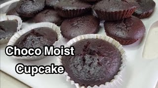 Steamed Choco Moist Cupcake without Egg I Steamed Choco Cupcake Recipe