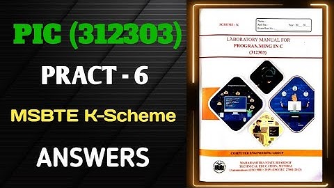 Programming in C|| 2nd Sem || Solutions #msbte #solution #labmanual #diploma