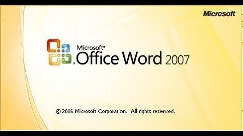 Cài thời gian tự động lưu văn bản Word 2007