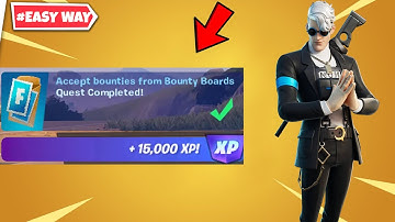 How to Accept bounties from Bounty Boards Fortnite| #fortnite  | #UseCodeHNP7