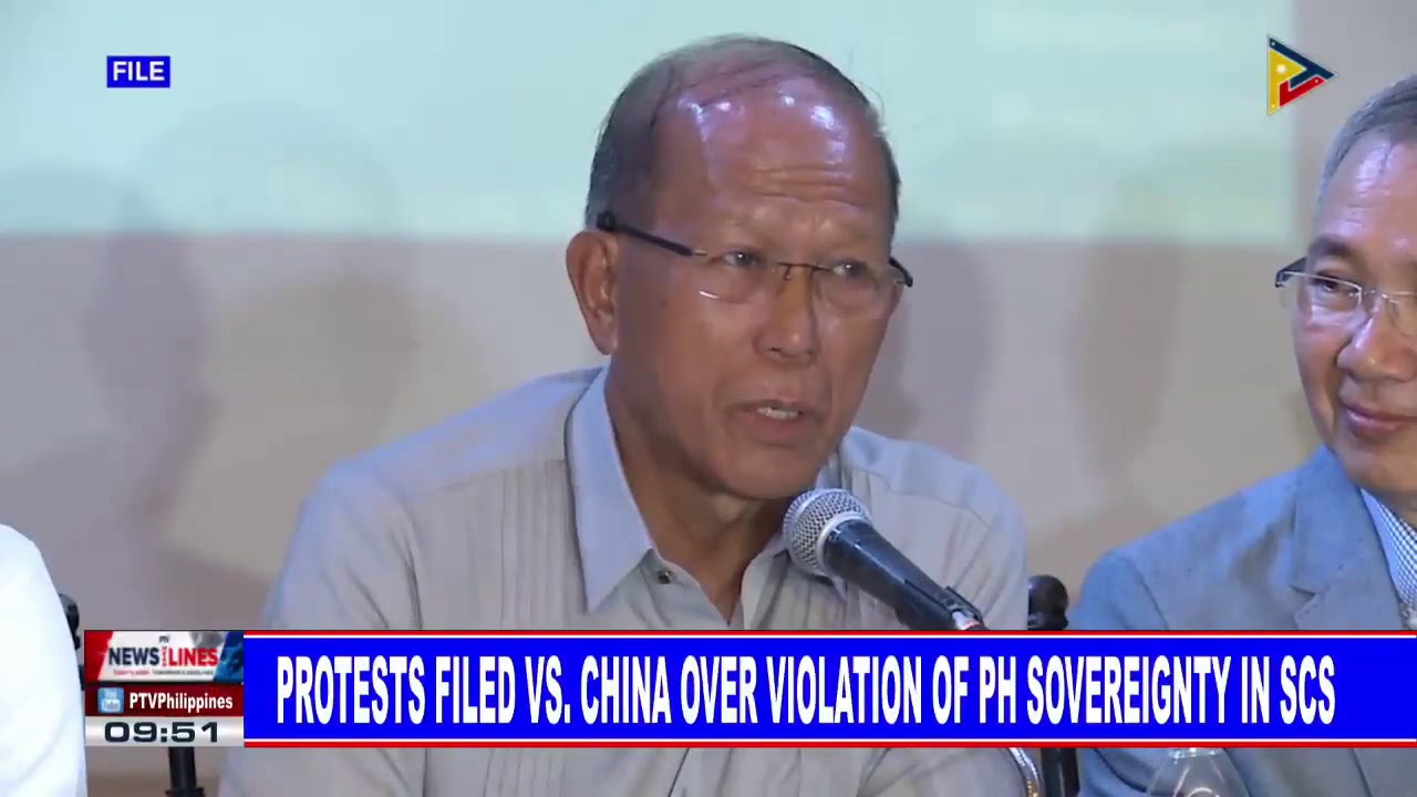Protests filed vs China over violation of PH sovereignty in SCS