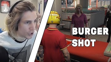 xQc GTA Roleplay server Burger Shots Secret Menu!