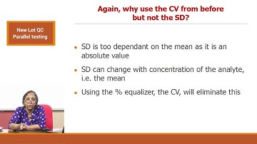 New lot QC (Parallel testing)