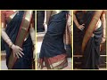 सिर्फ 5 मिनट में COTTON साड़ी पहनना सीखें|Weird Trick to drape cotton saree| How to drape Saree