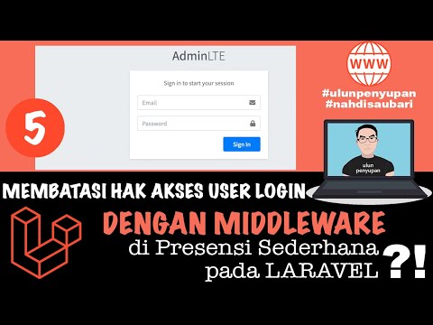 Laravel 8 | Membuat Middleware Untuk Membatasi Hak Akases User yang Login