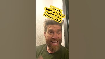 The most common form of evidence in criminal cases #CriminalLaw #TrueCrime
