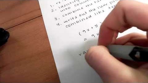 Adding Polynomials Vertically Lesson