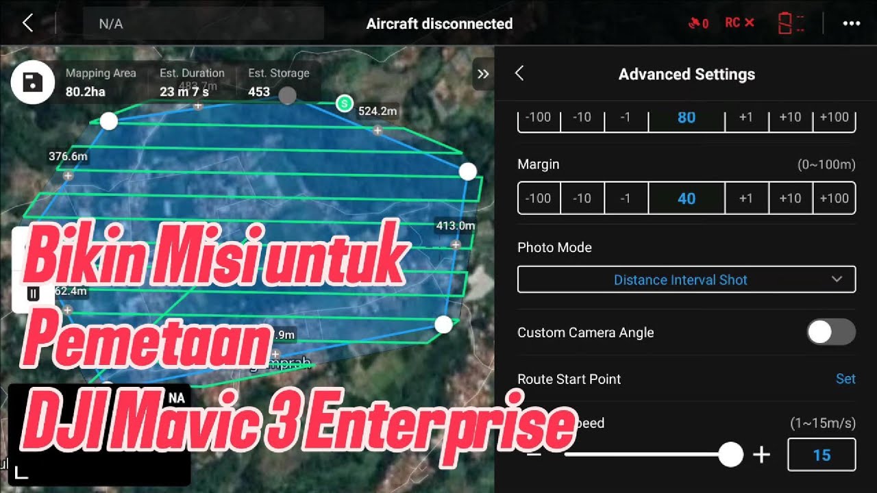 Mapping Dengan Aplikasi DJI Pilot 2 drone DJI Mavic 3 Enterprise