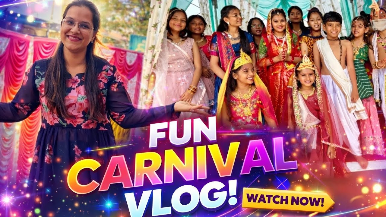 Little wonder Carnival🤗🌸#carnival aaj aryan or saloni ki school main tha carnival🌸
