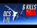 DCS: 6 Kills Ace in a Flight - Chinese J-11 Online PvP Action