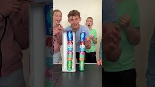 Best Way To Recycle Your Soda Cans 😂 #shortvideos #funnyfamilygames #challenge #crazily #familygames
