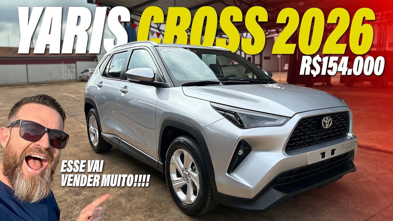 LANÇAMENTO! YARIS CROSS 2026 - Tá Na Mão o Novo SUV Da Toyota!