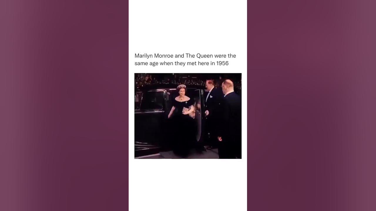 When Marilyn Monroe And Queen Elizabeth Met #shorts