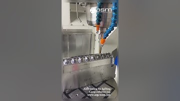 automotive lighting lamp reflector cup mold / injection molding machining on 5 axis CNC machine