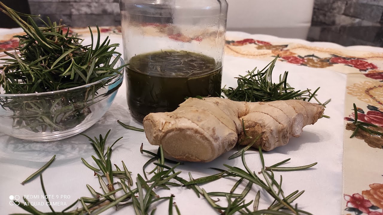 How to make Rosemary and Ginger for Fast Hair Grow YouTube