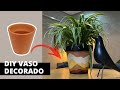 DIY COMO FAZER VASO DECORADO | FAÇA, VENDA E LUCRE MUITO!