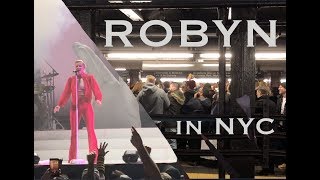 AMAZING ROBYN SUBWAY DANCE PARTY after AUDIENCE TAKEOVER during her concert at Madison Square Garden