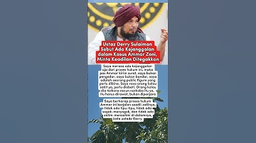 kata ustadz Derry ada kejanggalan dalam kasus Ammar Zoni #shorts #shortvideo #ammarzoni #beritaviral