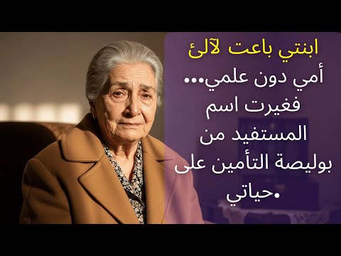 ابنتي باعت لآلئ أمي دون علمي فغيرت اسم المستفيد من بوليصة التأمين على حياتي