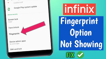 infinix fingerprint option missing | Fingerprint Option missing in infinix | Fingerprint Option 🔥