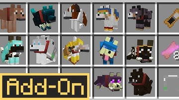 20 NEW Wolves You Wish Minecraft ADDED (Wolves PLUS Addon)