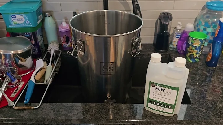 PBW in action!  No scrubbing, just soak 30 mins and rinse!