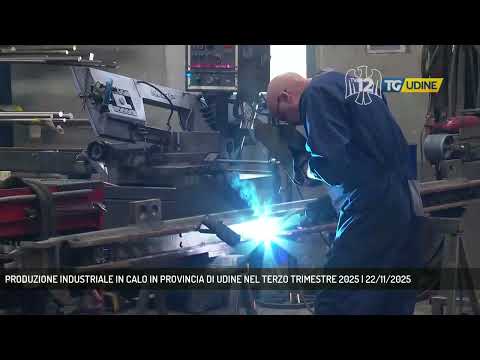 PRODUZIONE INDUSTRIALE IN CALO IN PROVINCIA DI UDINE NEL TERZO TRIMESTRE 2025 | 22/11/2025