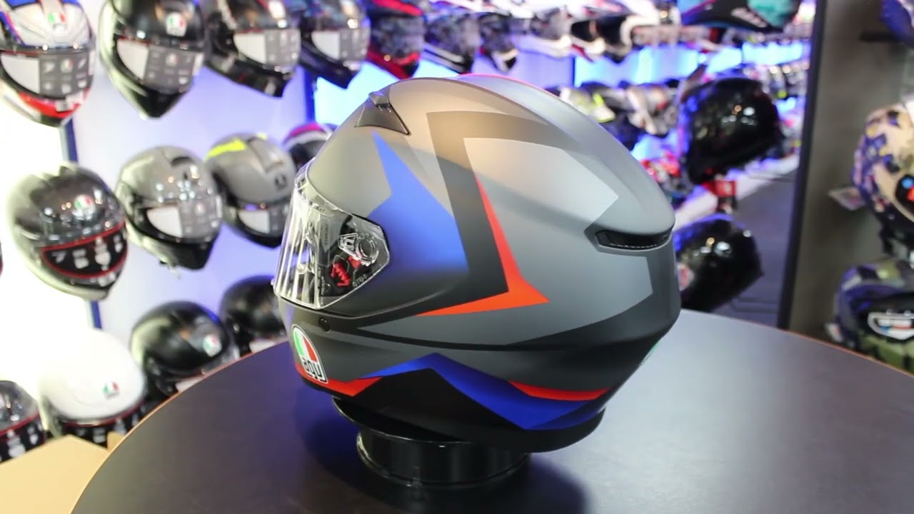 agv k3 bat black blue AGV K3 Striga Helmet (Matt Black|Blue|Red)