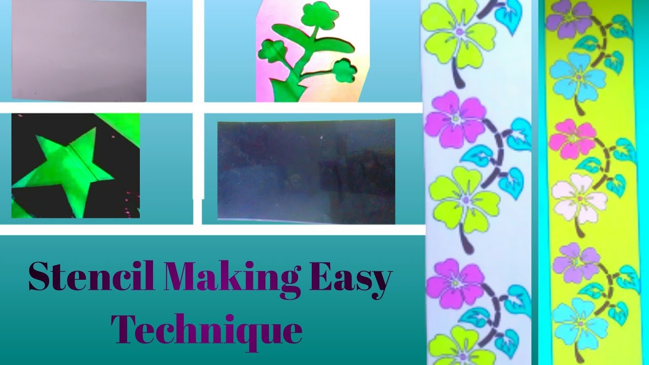 Make a Stencils_Easy Technique ll In Your home and Make a beautiful
