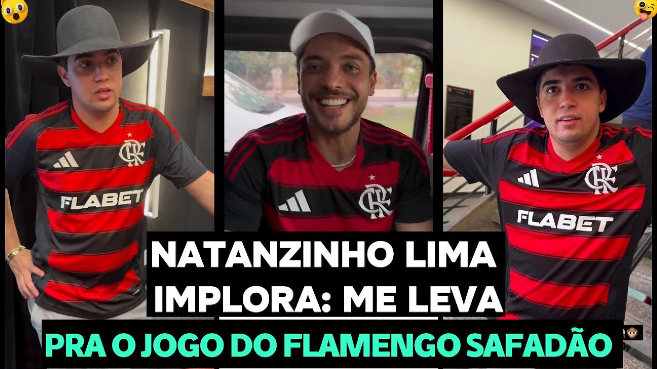 NATANZINHO LIMA QUASE CHORA PEDINDO A WESLEY SAFADÃO PRA IR AO JOGO DO FLAMENGO NO MARACANÃ!
