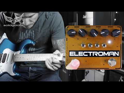 SolidGoldFX Electroman MKII delay pedal - demo by RJ Ronquillo